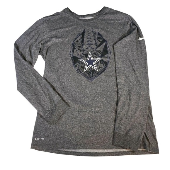 Nike Other - Nike Mens‎ Dallas Cowboys Long Sleeve Shirt Size Medium Dri Fit NFL Team Apparel